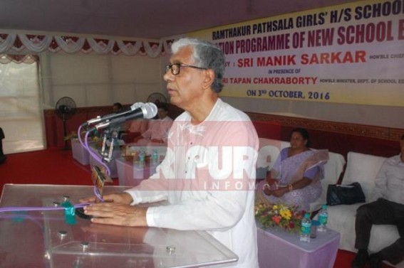 CM dumps blame on Teachers, School authorities for Tripura’s poor education scenario, high claims about Govt’s achievements to hide massive scandals under Education Dept CM dumps blame on Teachers, School authorities for Tripura’s poor education scenario, high claims about Govt’s achievements to hide massive scandals under Education Dept
